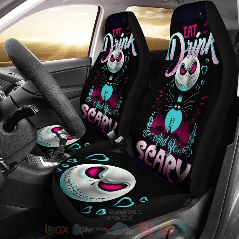 Jack Skellington Halloween Car Seat Cover