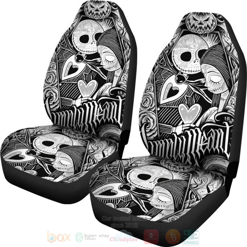 Jack Skellington and Sally The Nightmare Before Car Seat Cover 1