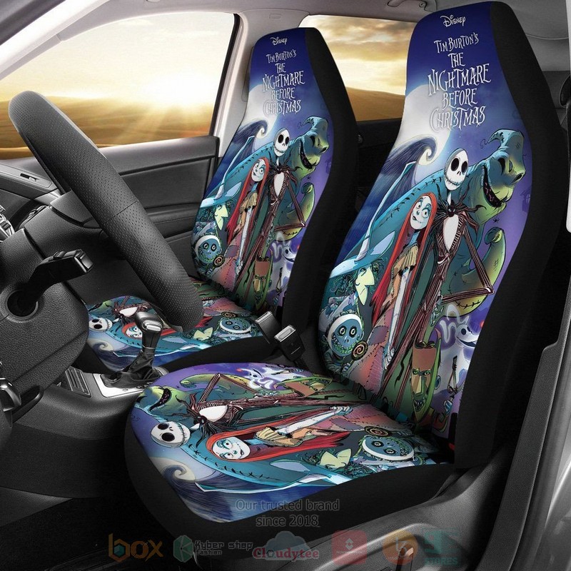 Jack and Sally Tim Burtons The Nightmare Before Christmas Car Seat Cover