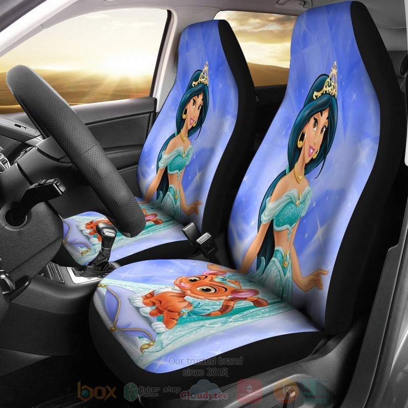 Jasmine and Rajah Aladdin Disney Car Seat Cover