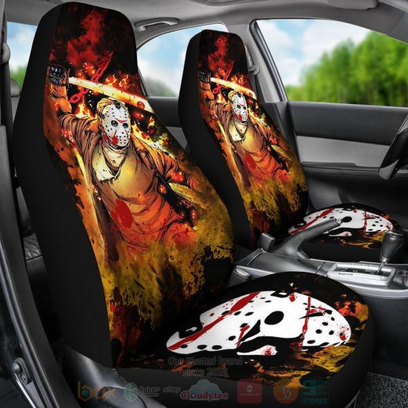 Jason Voorhees Horror Halloween Car Seat Cover 1