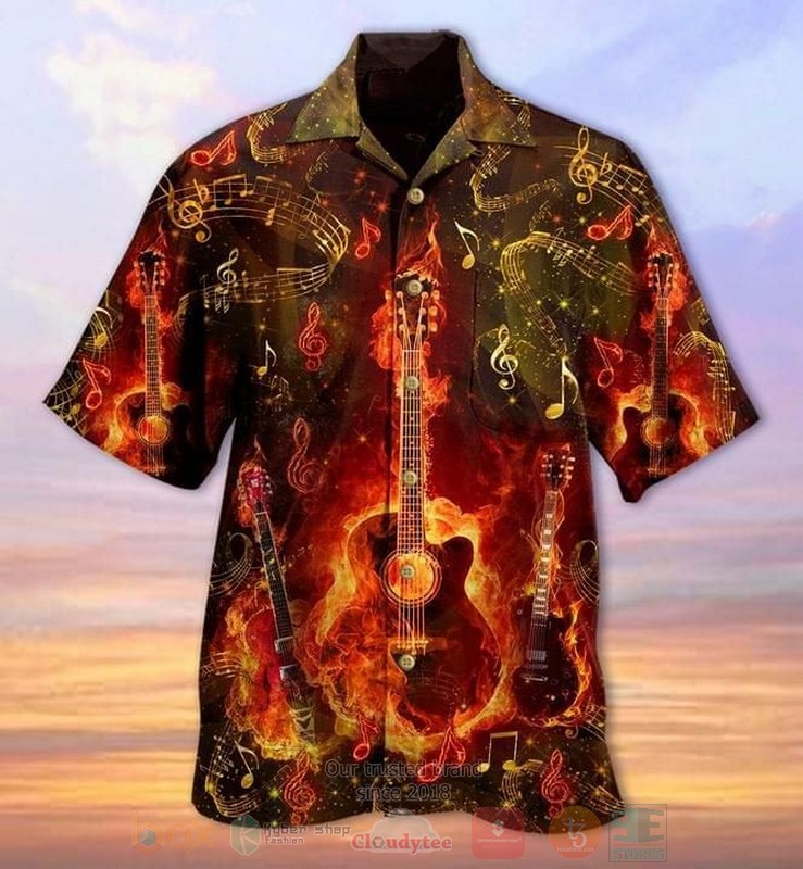 Guitar Lover Short Sleeve Hawaiian Shirt