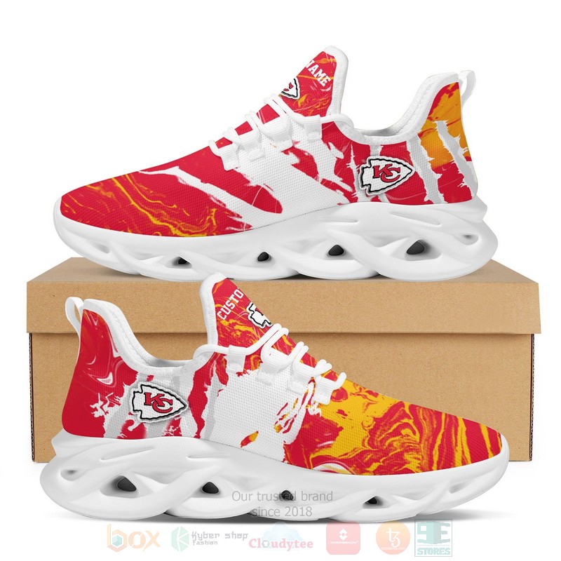Kansas City Chiefs NFL American Custom Name Clunky Max Soul Shoes