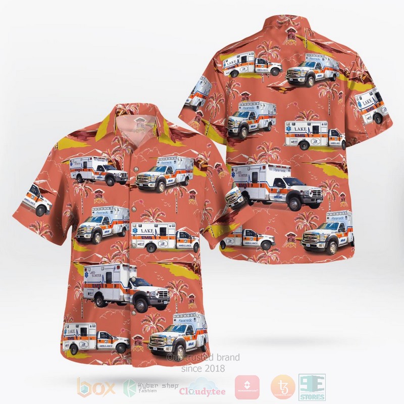 Lake EMS Hawaiian Shirt