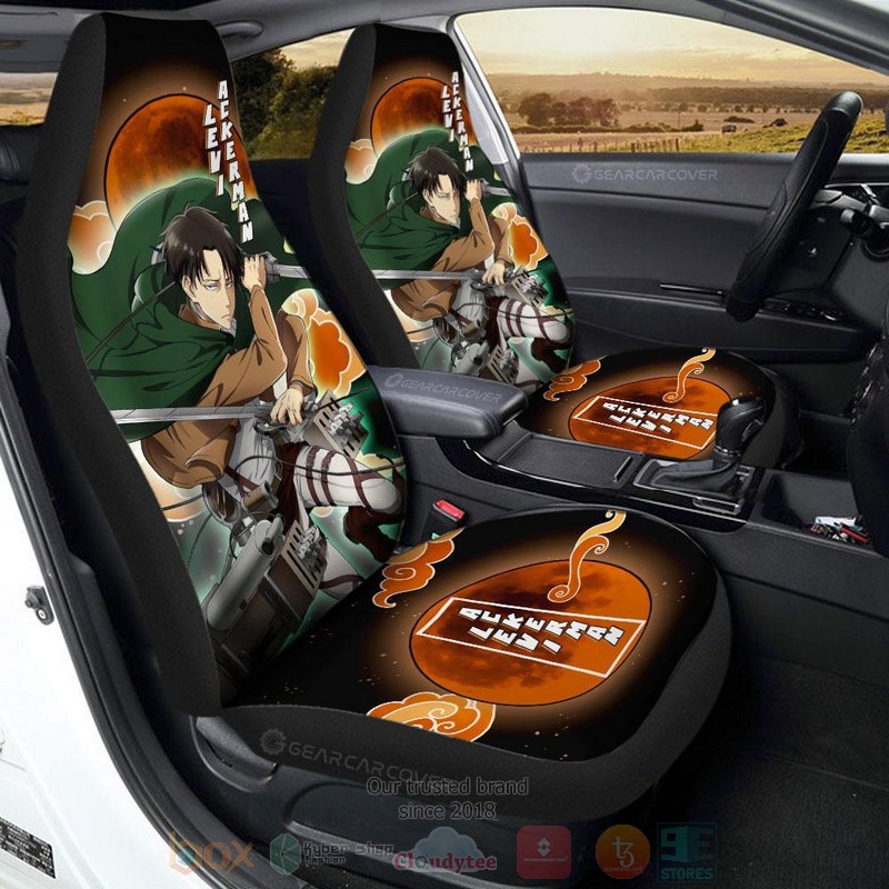 Levi Ackerman Attack On Titan Anime Car Seat Cover