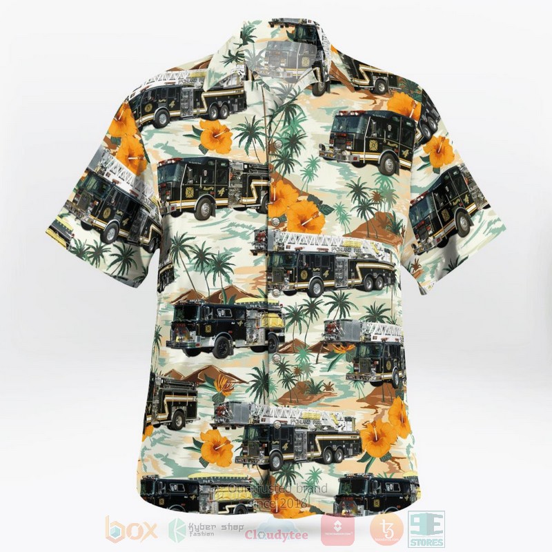 Lewistown Mifflin County Pennsylvania Highlands Park Hose Company Hawaiian Shirt 1