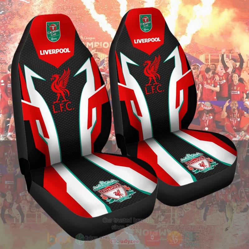 Liverpool Carabao cup Red White Car Seat Cover