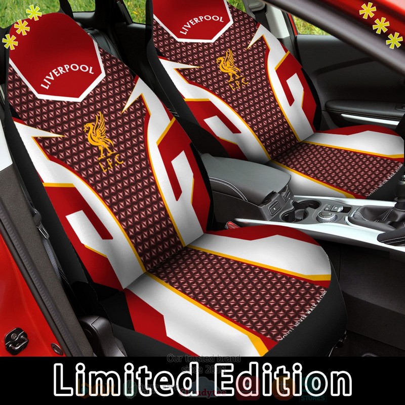 Liverpool FC Red White Car Seat Cover 1 2