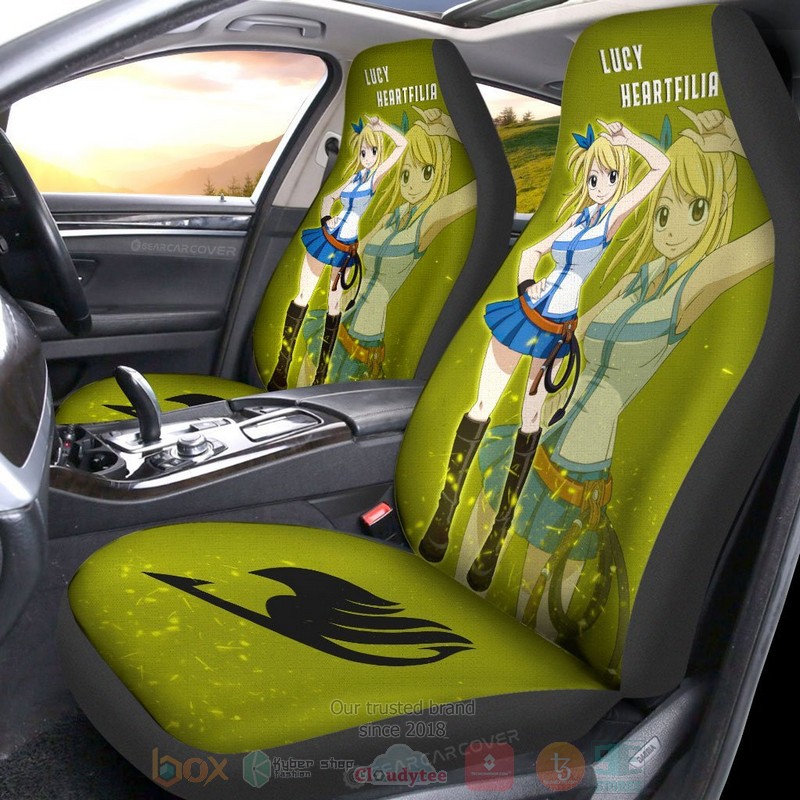Lucy Heartfilia Fairy Tail Anime Car Seat Cover 1