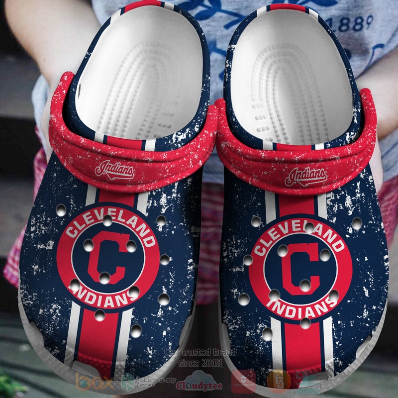 MLB Cleveland Guardians Navy Crocband Crocs Clog Shoes