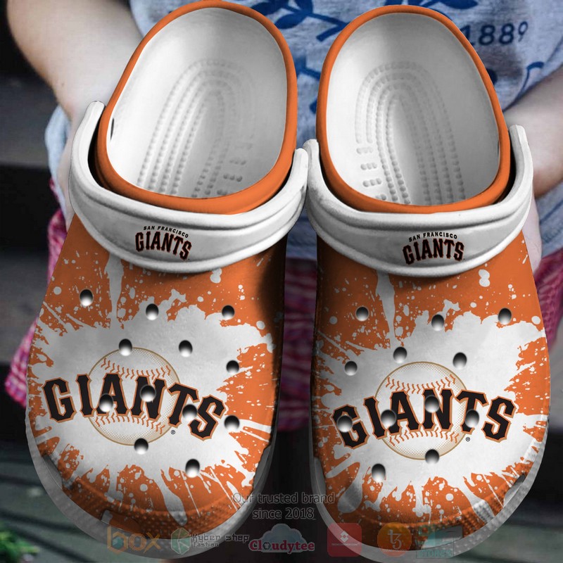 MLB San Francisco Giants Orange White Crocband Crocs Clog Shoes
