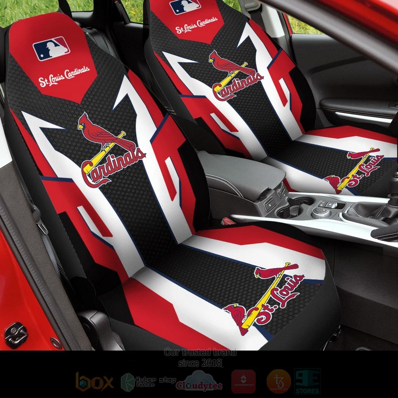 MLB St. Louis Cardinals Red White Car Seat Cover