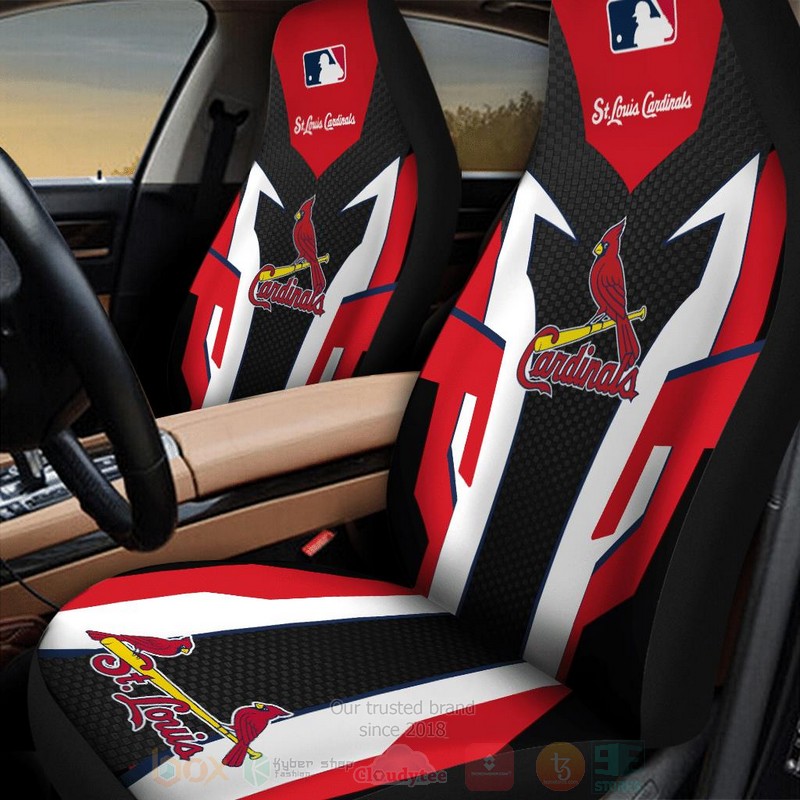 MLB St. Louis Cardinals Red White Car Seat Cover 1