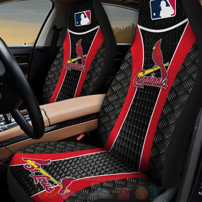 MLB St. Louis Cardinals Red Car Seat Cover 1