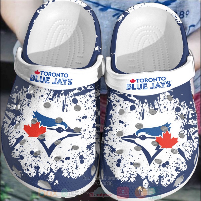 MLB Toronto Blue Jays White Crocband Crocs Clog Shoes