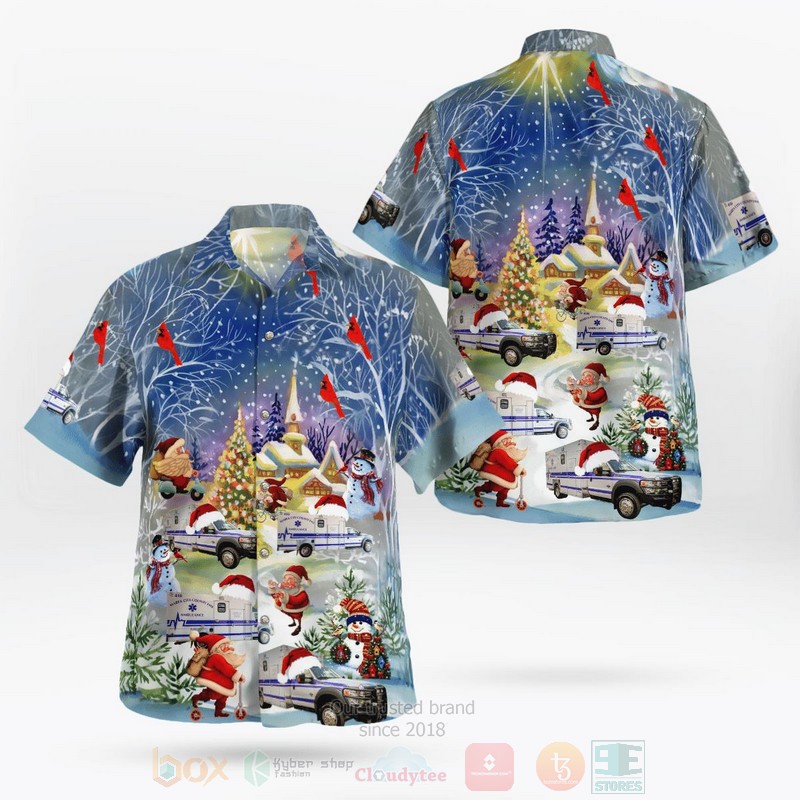 Marfa City County EMS Christmas Hawaiian Shirt