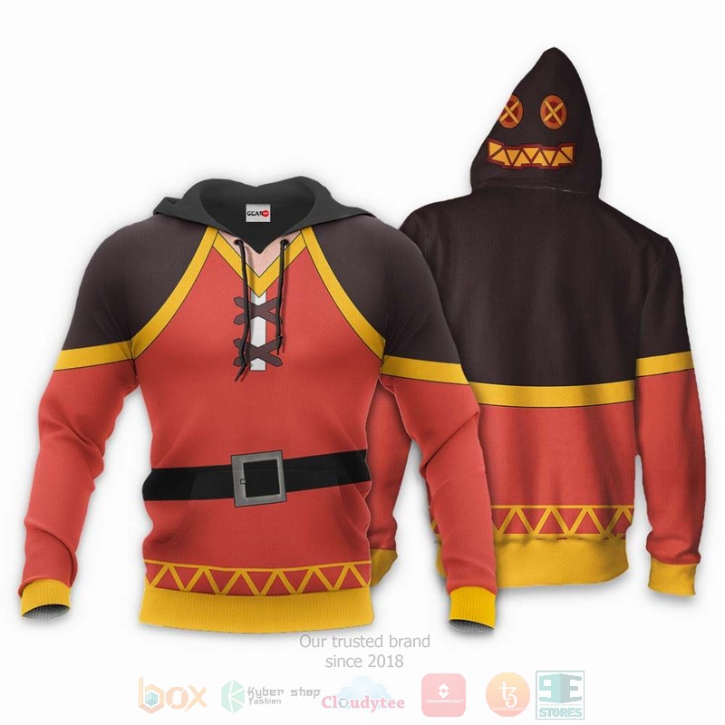 Megumin Uniform KonoSuba Anime 3D Hoodie Bomber Jacket 1 2