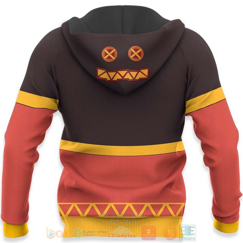 Megumin Uniform KonoSuba Anime 3D Hoodie Bomber Jacket 1 2 3 4