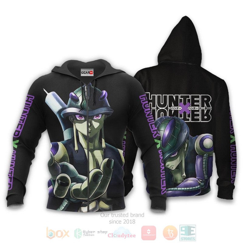Meruem Custom Hunter x Hunter Anime Black 3D Hoodie Bomber Jacket