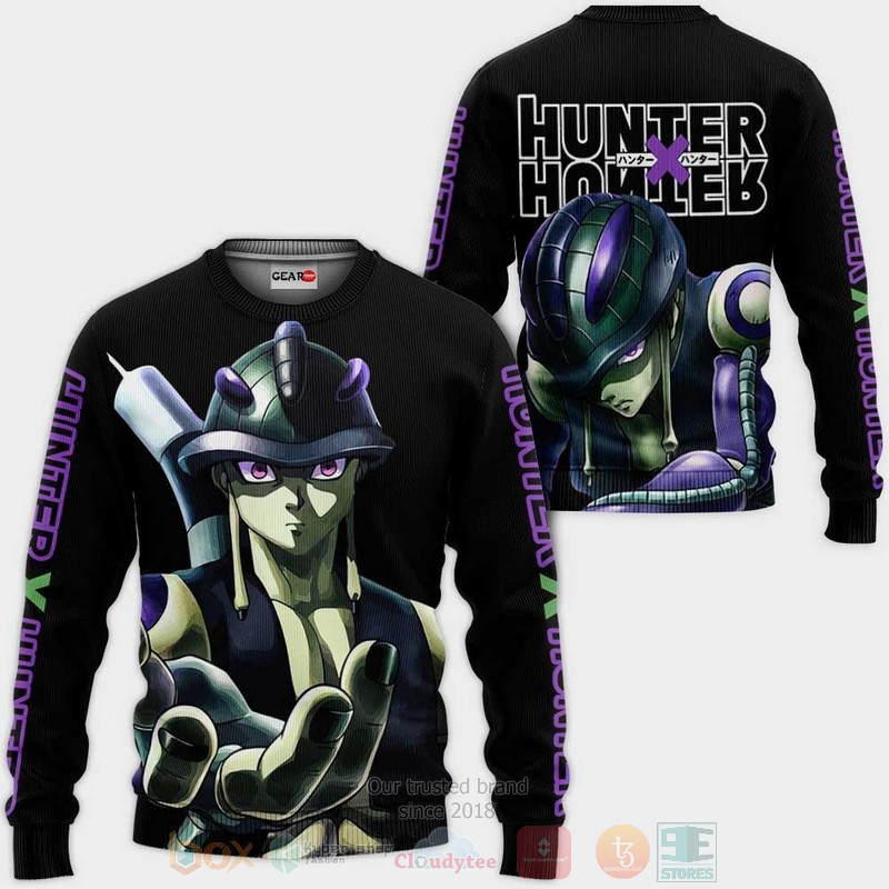 Meruem Custom Hunter x Hunter Anime Black 3D Hoodie Bomber Jacket 1