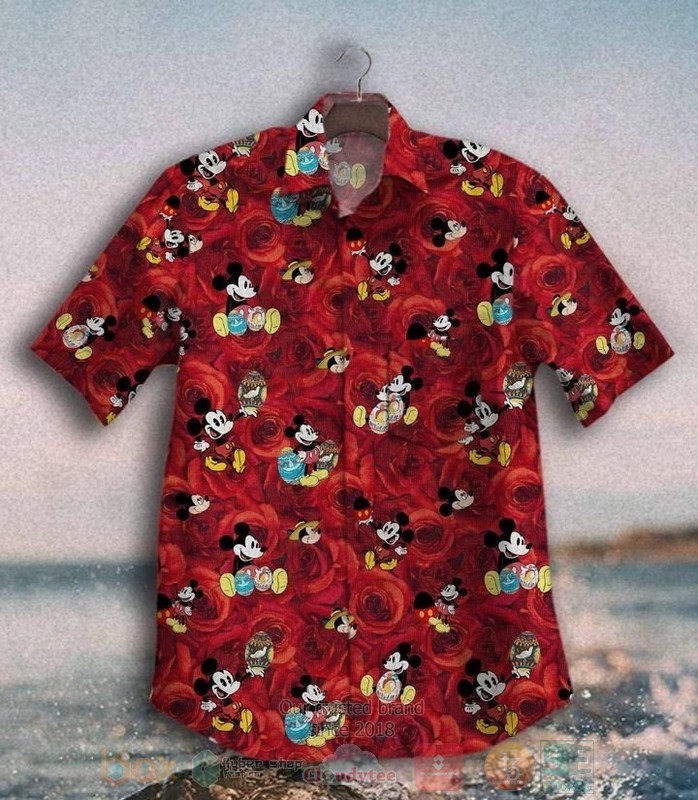 Mickey Mouse Cute Short Sleeve Hawaiian Shirt