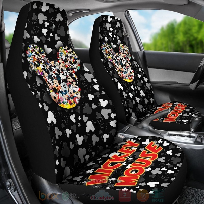 Mickey Mouse Face Disney Car Seat Cover