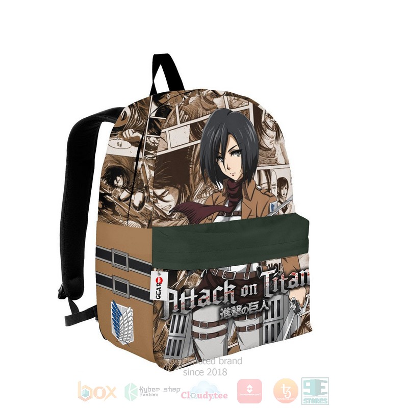 Mikasa Ackerman Attack on Titan Anime Manga Backpack 1