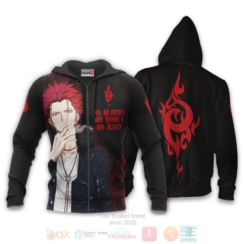 Mikoto Suoh Homra Red Clan Custom K Project 3D Hoodie Bomber Jacket