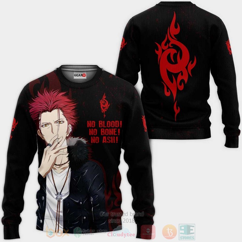 Mikoto Suoh Homra Red Clan Custom K Project 3D Hoodie Bomber Jacket 1