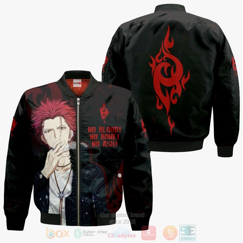 Mikoto Suoh Homra Red Clan Custom K Project 3D Hoodie Bomber Jacket 1 2 3