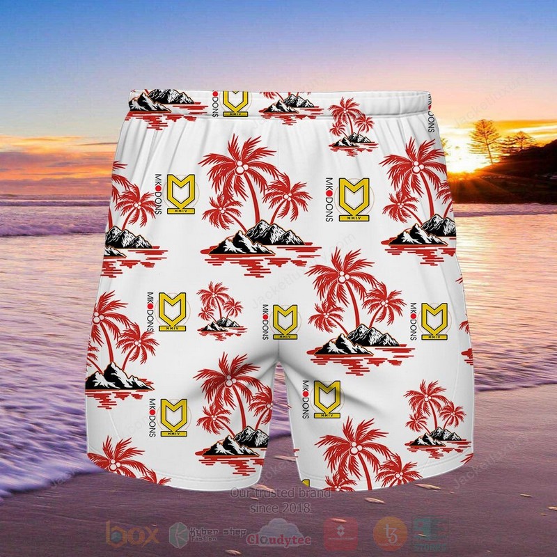 Milton Keynes Dons Hawaiian Shirt Short 1