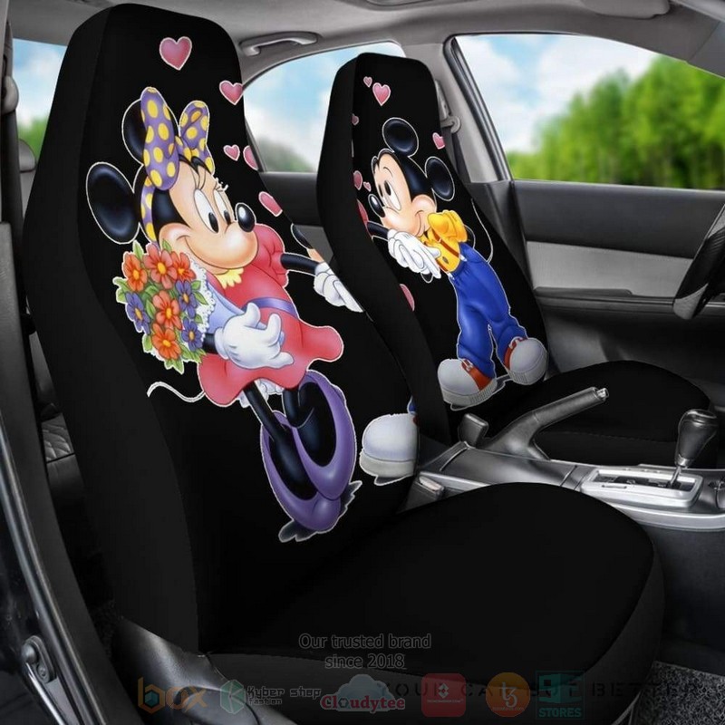 Minnie Mouse and Mickey Mouse Love Disney Car Seat Cover