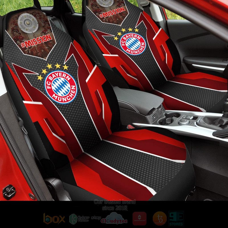 Mission Fc Bayern Munchen Black Red Car Seat Cover