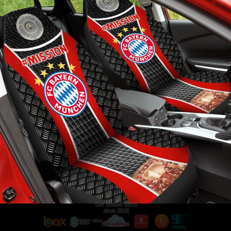 Mission Fc Bayern Munchen Red Black Car Seat Cover