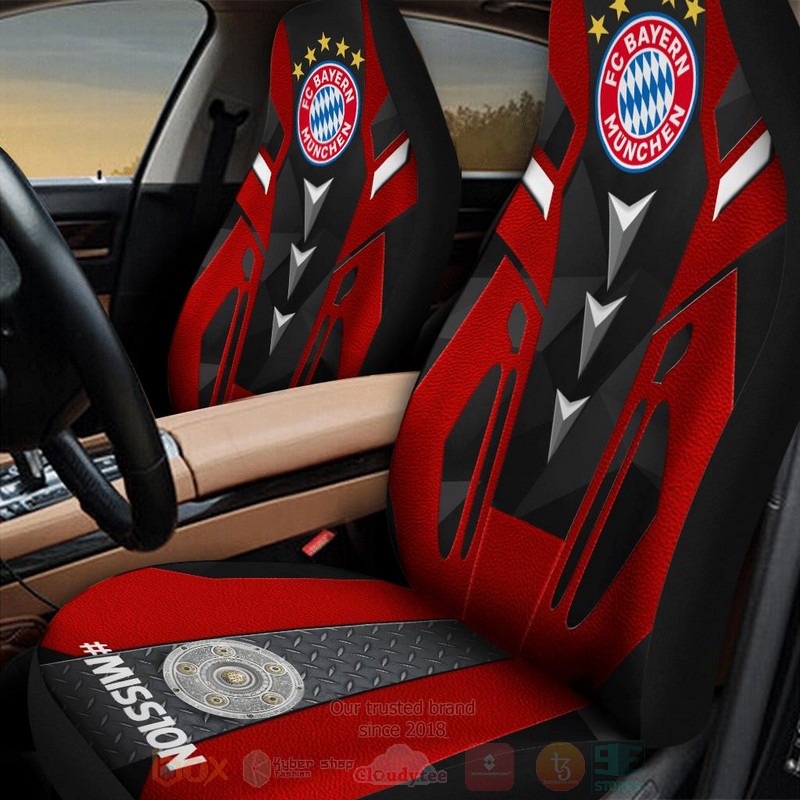 Mission Fc Bayern Munchen Red Car Seat Cover 1