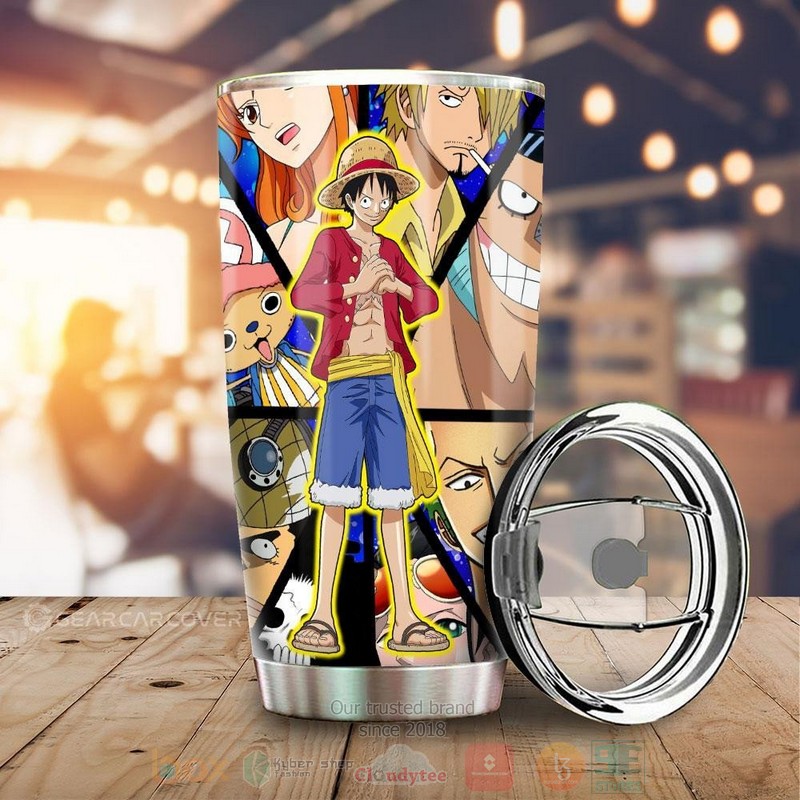 Monkey D. Luffy and Teammate One Piece Anime Tumbler