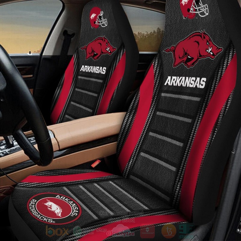 NCAA Arkansas Razorbacks basketball Black Car Seat Cover 1