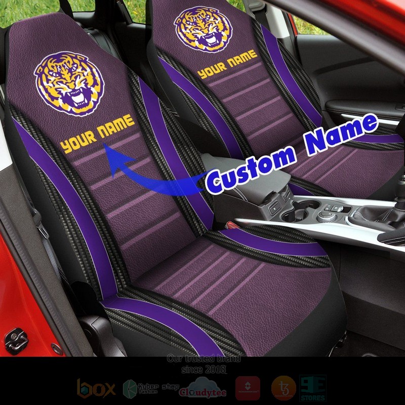 NCAA LSU Tigers and Lady Tigers Car Seat Cover 1