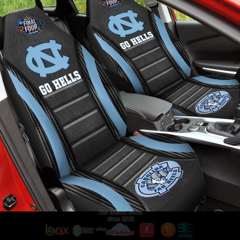 NCAA North Carolina Tar Heels Go Hells Black Blues Car Seat Cover