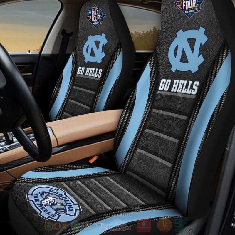 NCAA North Carolina Tar Heels Go Hells Black Blues Car Seat Cover 1