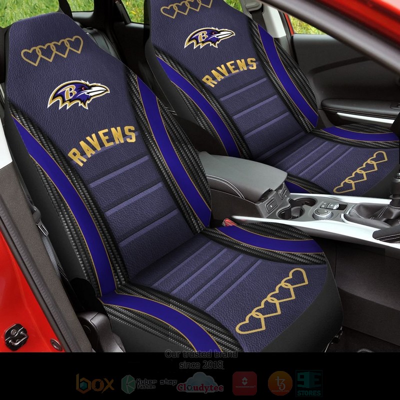 NFL Baltimore Ravens Purple Car Seat Cover