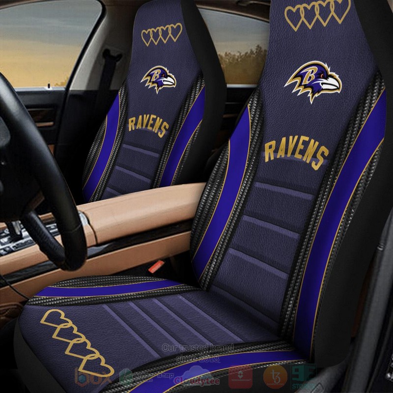 NFL Baltimore Ravens Purple Car Seat Cover 1