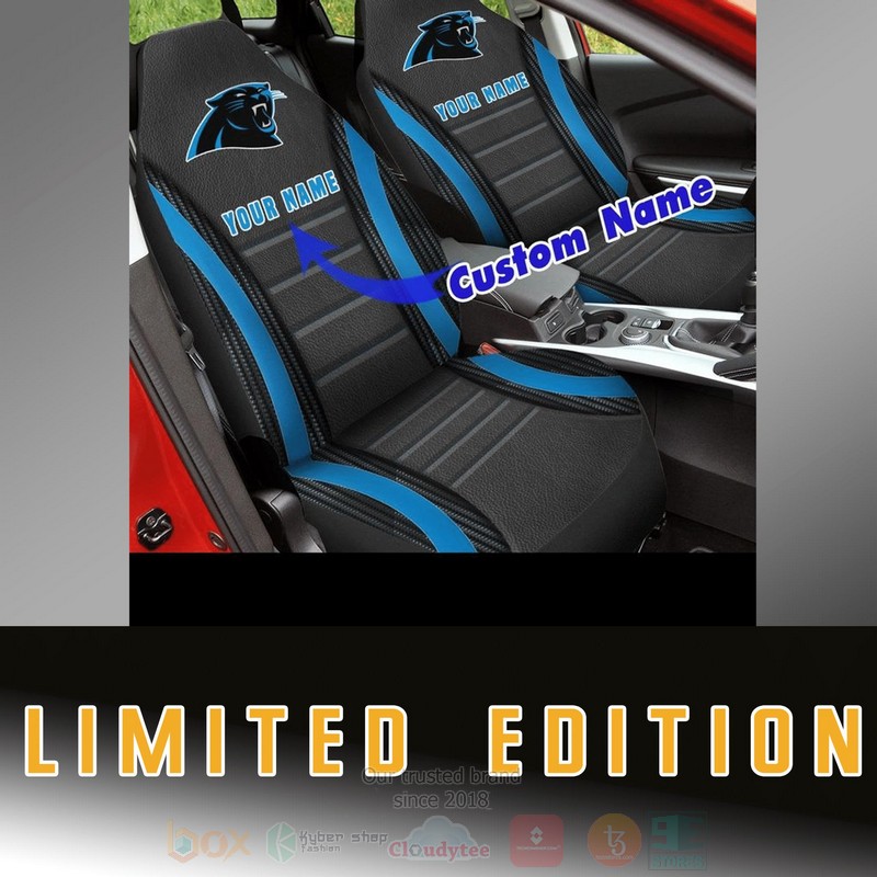 NFL Carolina Panthers Custom Name Car Seat Cover