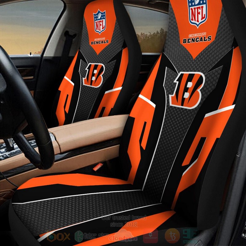 NFL Cincinnati Bengals Black Orange Car Seat Cover