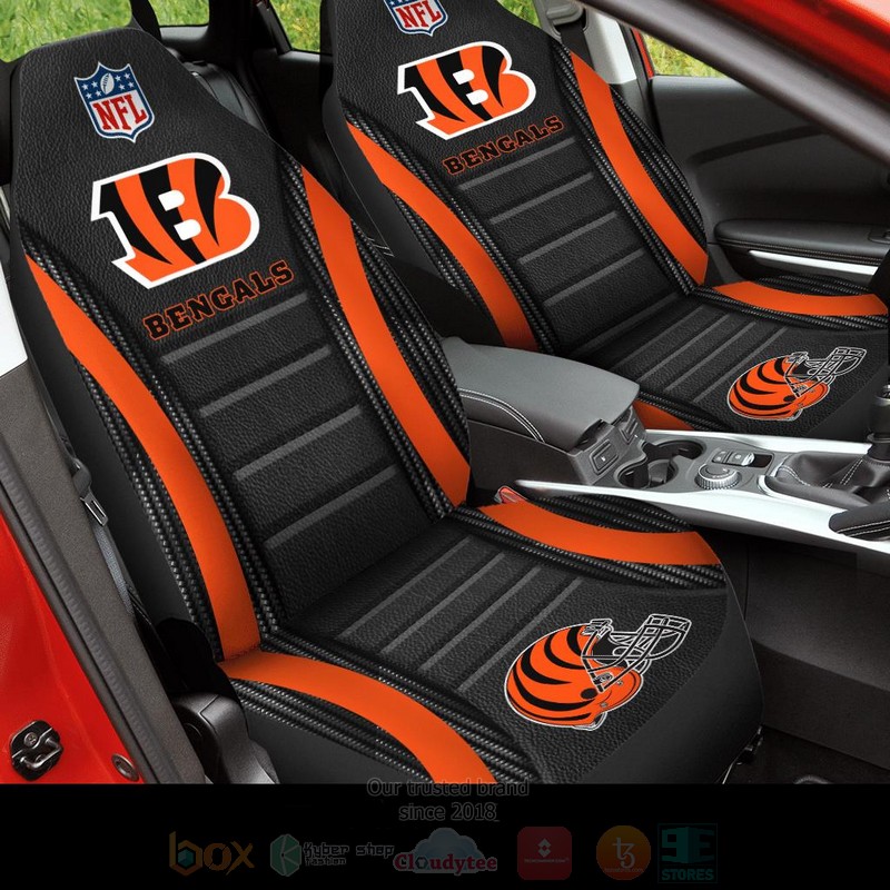 NFL Cincinnati Bengals Blacks Orange Car Seat Cover