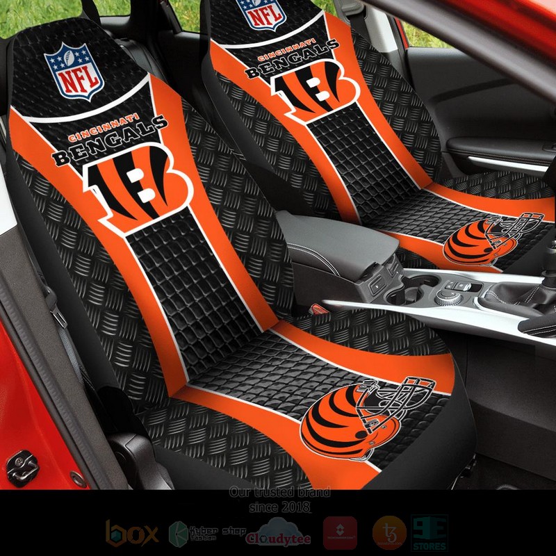 NFL Cincinnati Bengals Orange Black Car Seat Cover