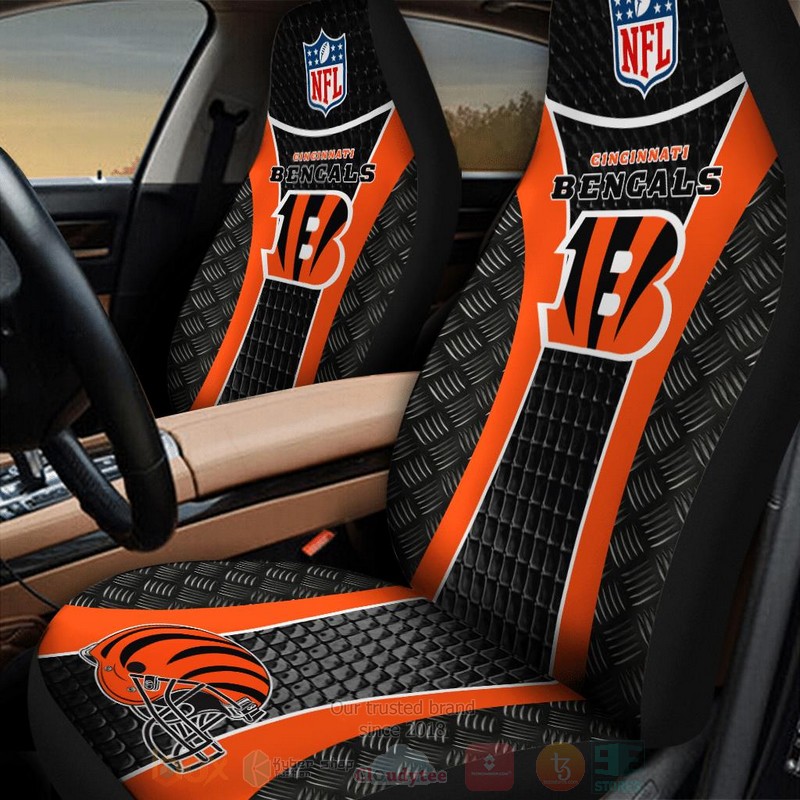 NFL Cincinnati Bengals Orange Black Car Seat Cover 1