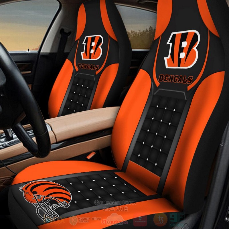 NFL Cincinnati Bengals Orange Car Seat Cover 1