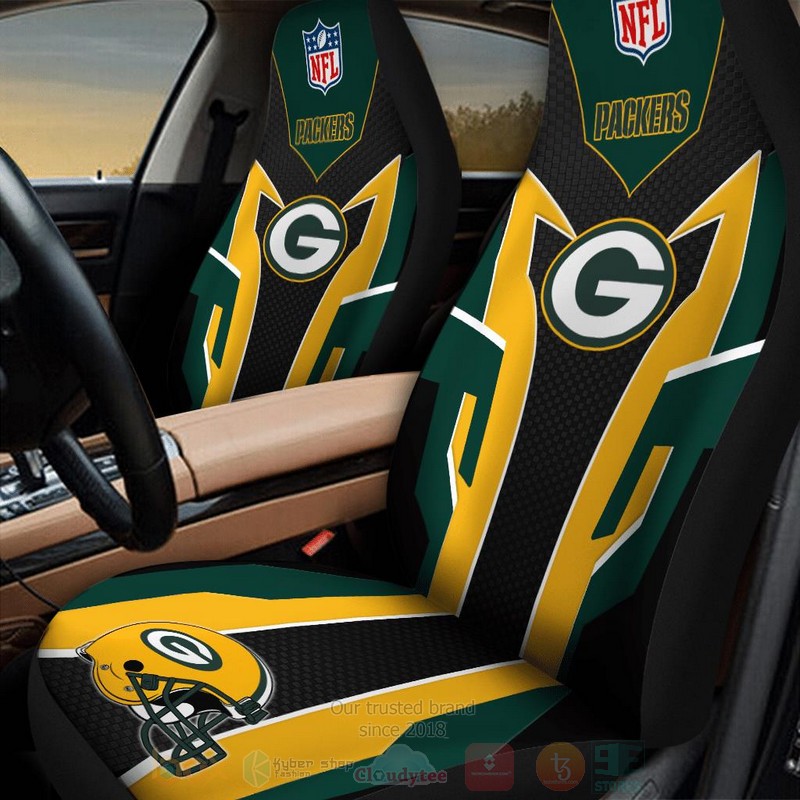 NFL Green Bay Packers Black Green Car Seat Cover 1
