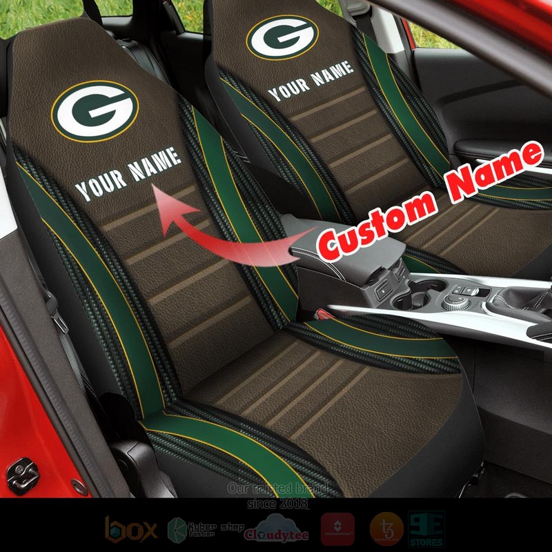 NFL Green Bay Packers Custom Name Car Seat Cover